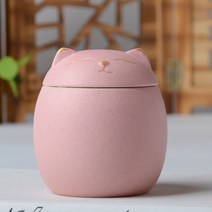 반려 동물 화장 납골당 장례 추모 유골함 진공 루세떼함 식장 스톤 비석 애견 제사 애완, 분홍색, 500ml