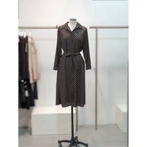 [W몰 막스카라] M13QWO317 패턴 셔츠형 원피스