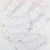 업무용 명품 가죽 다이어리 도착 카와이 30 매 스티커 주간 플래너 메모 패드 할 일 목록 공부 작업 일정, 01 1