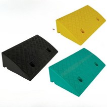 도로용 차량 과속 방지턱 속도 서행 주차 상가 진입판 감속 문턱 경사로 이동식, 14.옐로우 50x27x8cm