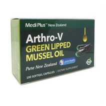 MediPlus Arthro-V 초록입홍합 100정 초록홍합 초록잎홍합 올리브오일 비타민E D 메디플러스 Arthro-V Green Lipped Musel Oil 10000, 1개