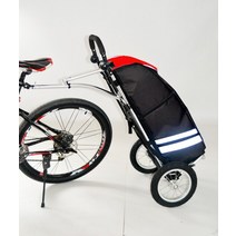 자전거 트레일러 전기 바이크 반려견 웨건 카고 접이식 자전거 카고 트레일러 큰 가방 및 컨테이터 12 인치, 01 파란, 한개옵션1