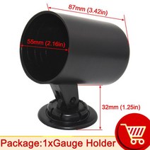 유면계 유량계 HD 2 인치 52MM 0-150 PSI 오일 프레스 게이지 오일 압력 미터 오일 프레스 센서 진공 압력, [04] Gauge Cup