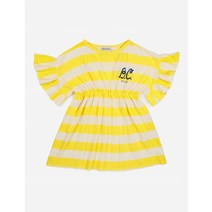 보보쇼즈 23SS 옐로우 스트라이프 러플 드레스 123AC124