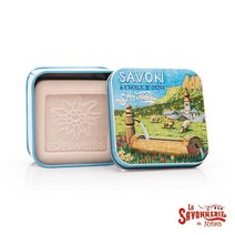 라 사본느리 드 니옹 메탈박스 비누 틴솝 100g 에델바이스향, 단품