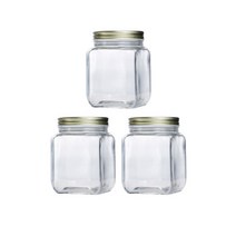 까밀로 사각유리용기 3p, 700ml