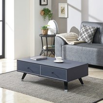 [아트랙] 도브-1000 거실테이블 소파테이블 (상판강화유리포함) 테이블, 05_네이비/네이비