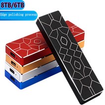 HDD USB3.1 2tb 8tb 4t ssd 외장 하드 디스크 드라이브 솔리드 하드, 2TB-블랙