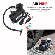 12V 휴대용 미니 공기 압축기 펌프 300psi 자동차 타이어 팽창기 펌프 자전거 및 오토바이용 호환, 단일옵션, 한개옵션0