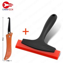 튼튼한 제설용품 눈치우기용 삽 2in 1 다기능 타일 갭 필링 청소 스크레이퍼 그라우트 자동차 필름 유리 눈 얼음 흙손 리무버 건설 도구, [02] 2 pieces