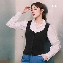 [론칭가 69 900원] 더엣지 23FW 하트넥 니트 뷔스티에 2종