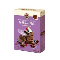 CJ더마켓 홈 베이킹 제과 제빵 빵 만들기 카페 디저트 아이 간식 브라우니믹스 초코 핫 케익 와플 브라우니 쿠키 머핀 깨찰빵 식빵 320G, 28개
