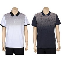 유니크패션 50대 남자 카라넥 반팔티 남자골프웨어