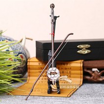 수제 목제 미니 얼후 민속 음악 악기 모형 장식품 인형-58431, 10. 10cm 이호 [피부 없음