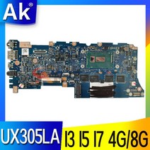 컴퓨터 부품 UX305LA 메인 보드 Asus ZenBook UX305LAMB UX305L UX305 마더 I3 I5-5200U I7-5500U 4G/8G 100% 테스트, [03] I7-5500U 4G-RAM