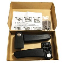 호환 bmw바이크 bmw오토바이 스즈키 v-strom for bmw r 1200 r1250 gs f850gs 오토바이 접이식 테일 박스 난간 뒷좌석 승객 팔걸이 드릴링 필요, 검정