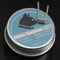 3.0mm 융합 Clapton Ni80 A1 316 외계인 30 개 20 10 개 미리 만들어진 와이어 믹스 트위스트 가열 저항 코일 50 묶음, 50pcs, A1Alien0.45