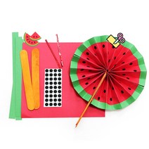스쿨아트 과일 수박 부채만들기 DIY 만들기패키지