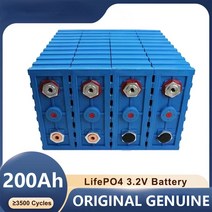 인산철배터리팩 200AH Lifepo4 3.2V Rechargeable Battery Lithium Iron Phosphate Solar Cell 8S 24V Pack, 01 2PCS Battery