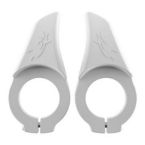 일체형드롭바 티티바 라이저바 자전거핸들높이 롱라이저바 자전거 핸들 바 엔드 그립 끝 도로 산악 부품, CHINA, White