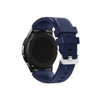 뽀마 갤럭시 프론티어/기어S3/워치3/워치4클래식 우레탄 젤리 스트랩 22mm, 블루, 1개