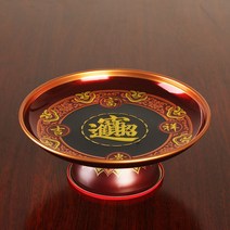 과일 그릇 부처님오신날 절 무속용품 불교용품 연화 연꽃 다기 세트 제물 장식품용, F 7 인치