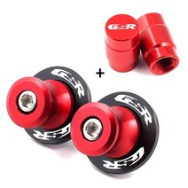 Suzuki GSR 750 600 400 GSR400 GSR600 GSR750 8MM 오토바이 액세서리 CNC 알루미늄 M8 스윙 암 스풀 슬라이더 스탠드 나사, A Set Red