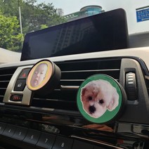 차량용 포토 방향제/ 사진제작/ 가족사진/ 육아/ 반려동물/ 자동차 선물 액자, 2.블랙체리