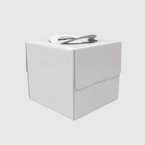 천운패키지 쉬폰케익박스미니(화이트무지)h15 1묶음(25개), 1묶음(25개), 160x160xh150