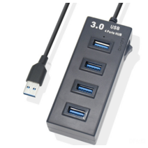 DFMEI USB3.0HUB 4 포트 3.0 분리기 3.0 허브 허브 확장 속도 USB 컴퓨터 세미 퍼, 검은 색