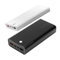 보조배터리 PD3.0 QC3.0 블랙 화이트 대용량 멀티, 10000mAh M-12Q_블랙