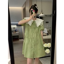 뉴타임즈 셔츠원피스 스커트 쇼트 반팔 NO358Z