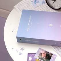 모멘트 포토 카드 앨범 포카 미니 폴라로이드 사진첩 명함첩 티켓 스크랩북, 01 LAVENDER