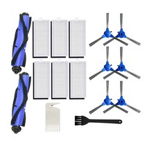 필터 롤러 사이드 브러시 앵커 Eufy Robovac 11S 30 30C 15C 12 25C 35C 로봇 진공 청소기 교체 부속품, 하나, 블랙 & 블루, 01 주황색