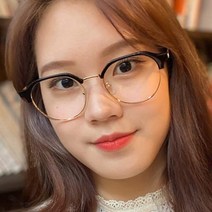 janey.jun 투명뿔테 하금테 남자 여자 다각형 안경