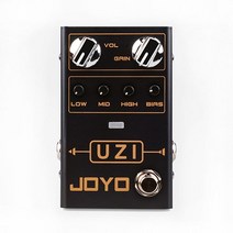JOYO UZI 디스토션 페달 기타 이펙트 페달 (바이어스 노브 포함) True Bypass 기타베이스 액세서리 R-03