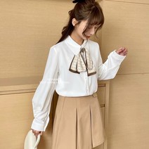 Lizziery여성 스카프 보타이 셔츠