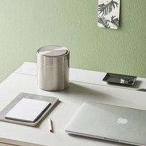 한샘 스텐미니 스윙빈 1L_실버, 단품