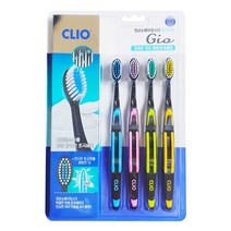 크리오 CLIO 지오 향균 초극세모 4개입 베이킹소다 음이온 항균제 배합 미세모, 1세트
