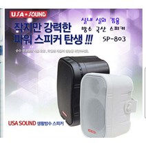 SP-803 100W 1개 국산 야외 실외 방수스피커, 화이트 낱1개