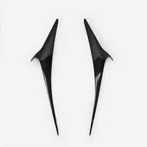 기아 스팅어 탄소 섬유 눈 뚜껑 광택 마감 눈썹 섬유 범퍼 드리프트 트림 부품 튜닝 용