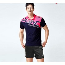 배드민턴복 세트 속건 유니폼 반팔 테니스 커플 구매 남성용