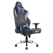 AKRacing Masters 시리즈 맥스 게이밍 자 넓은 플랫 시트 181.4kg(400파운드) 무게 제한 로커 높이 메커니즘 블루 포함 146937, 파란색