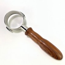 바텀리스 커피머신부품 투샷 포터필터 벌스 2T La Marzocco E61 용 커피 58mm INEA MINI GS3 LINEA 클래식 FB70 FB80 GB5 우드 핸들 교체, [02] 54MM