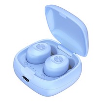 5.0 이어폰 러닝 피트니스 True Wireless 인이어 타입 헤드폰 충전식 헤드셋 핑크, 푸른