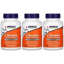 나우푸드 아미노산 L 티로신 2배 함유량 750mg 90 베지캡슐 3병, 1개, 기본