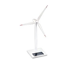 다이캐스트 풍차 풍력발전기 구조물 건전지 작동 회전 모형 키덜트 미니어처 볼펜꽂이, 흰색 M188 드라이브 회전