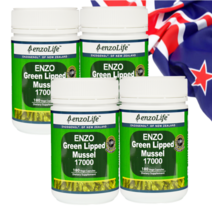 사은품+뉴질랜드 엔조라이프 초록홍합 초록입홍합 초록잎 그린 푸른 머슬 오일 17000mg 180캡슐, 180캡슐 4개