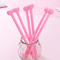 하트 볼펜 1색 판촉물 홍보 사은품 인쇄가능, 하트 볼펜+인쇄