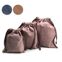 레스트하비 코듀로이 이너백 뜨개가방 파우치, 인디핑크, 대